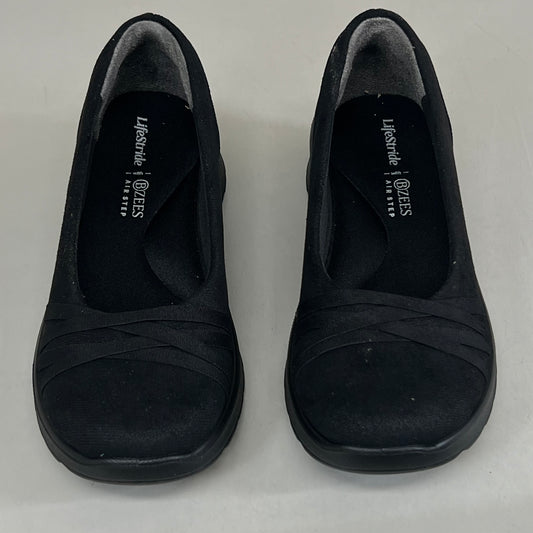 LIFESTRIDE Bzees Air Step Ballet Shoes Goody Women's 6 medium Black