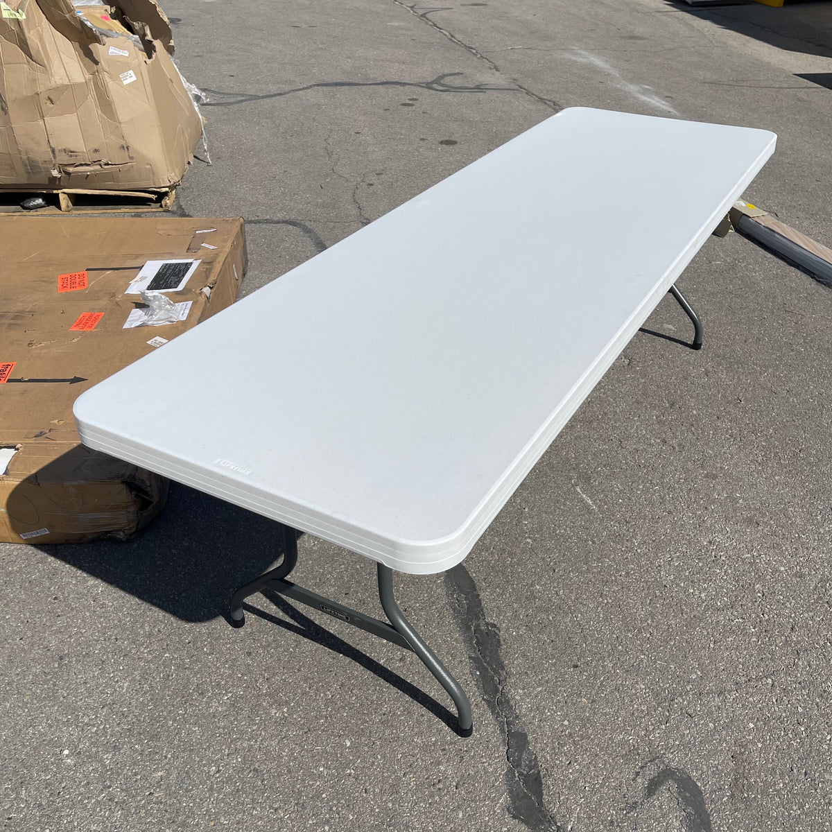 LIFETIME Rectangular Commercial Straight-folding Table 96"x30"