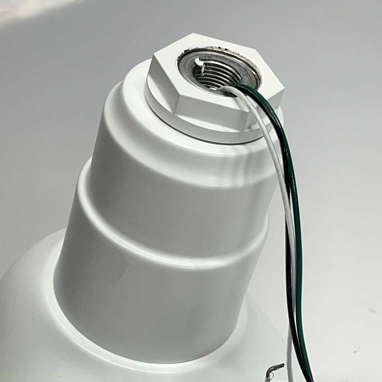 TROY LIGHTING Goose Neck Dome Angle Light Fixture / Hardware 24"x10" Matte White