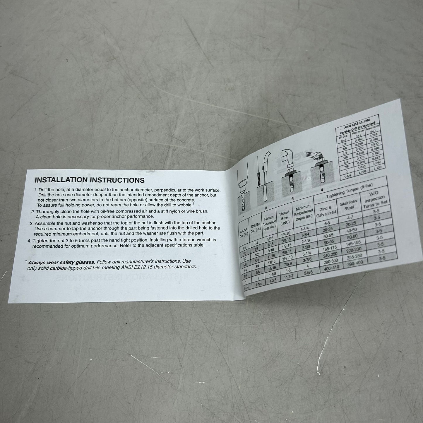 WEJ-IT (50 Per Box) Galvanized Steel Ankr-Tite Wedge Anchors 3/8"x3" Chrome ATG3830