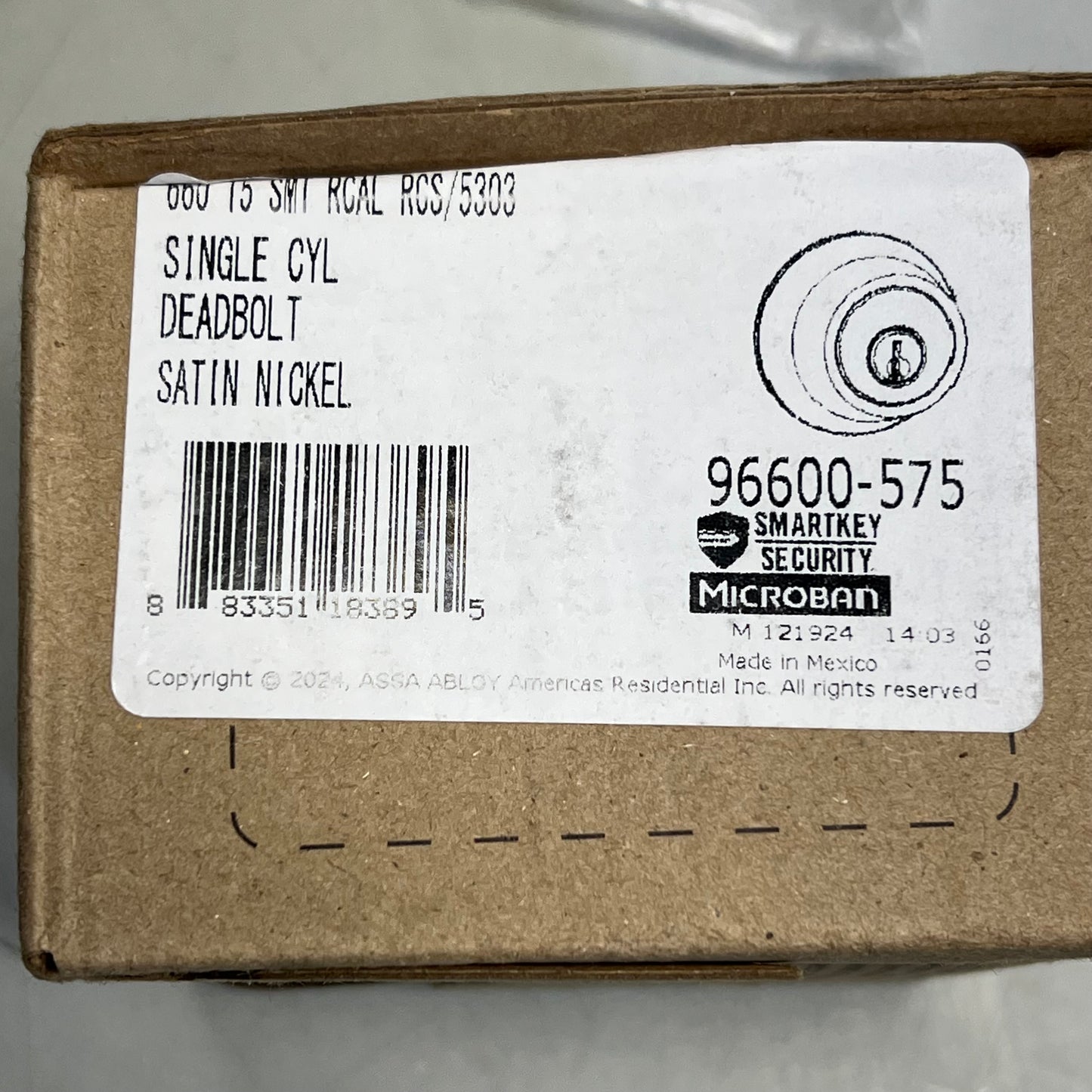 KWIKSET (2 PACK) 660 Series Single Cylinder Deadbolt Satin Nickel 96600-575