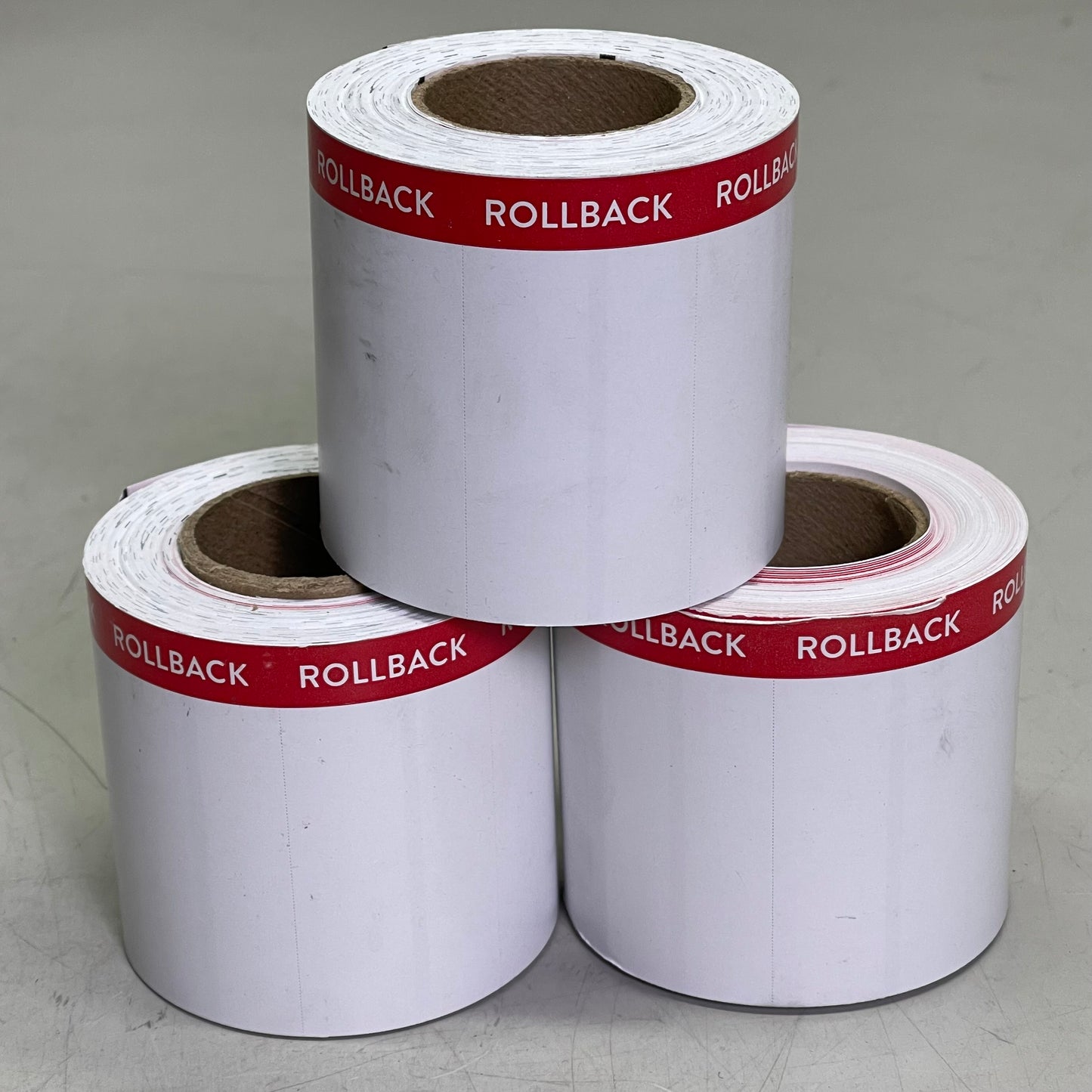 WALMART (60 ROLL PACK!) Rollback UPC Non-Adhesive Labels 2.5" x 1.25"