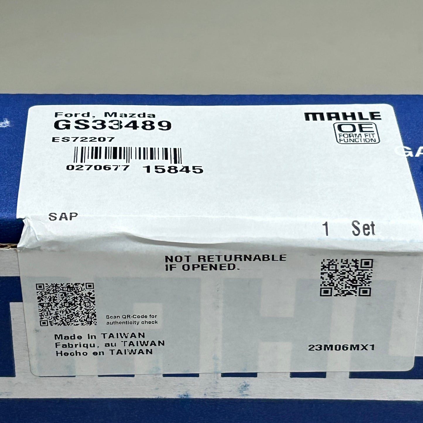 MAHLE Engine Cylinder Head Bolt Replacement For Ford, Mazda, Lincoln & Mercury GS33489