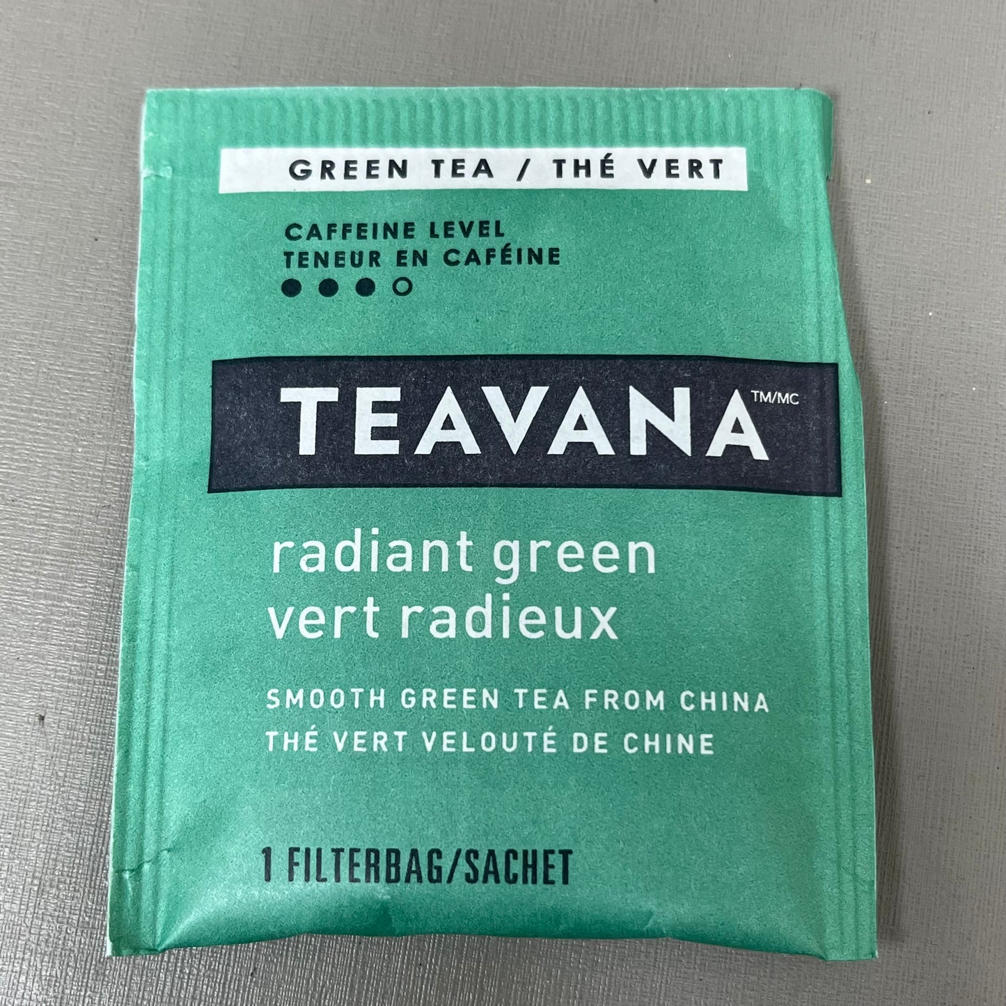 TEAVANA (2 PACK) Radiant Green Tea 26-39mg Caffeine 1.7oz 24 Bags BB 11/25 As-is