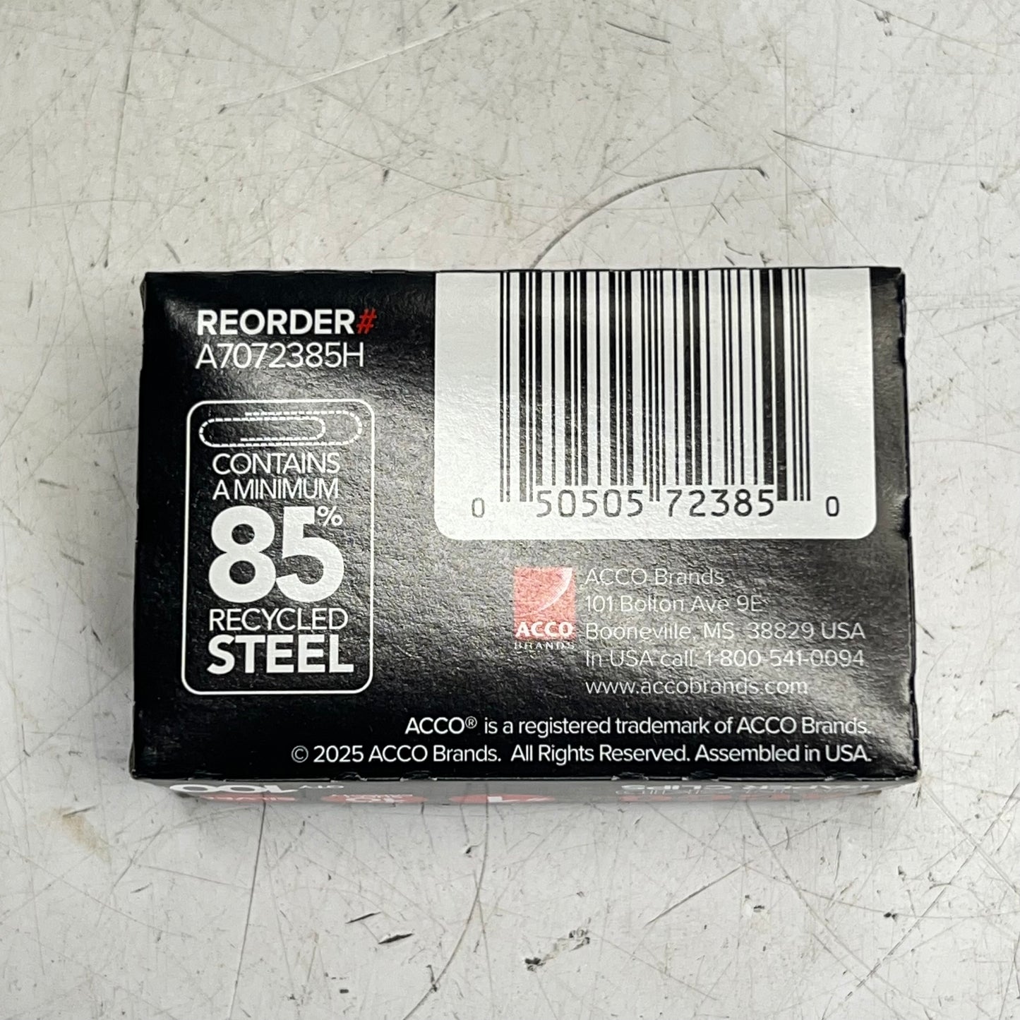 ACCO (5 PACK, 100 EACH) Non-skid Paper Clips Corrosion Resistant 1.3"L 72385H