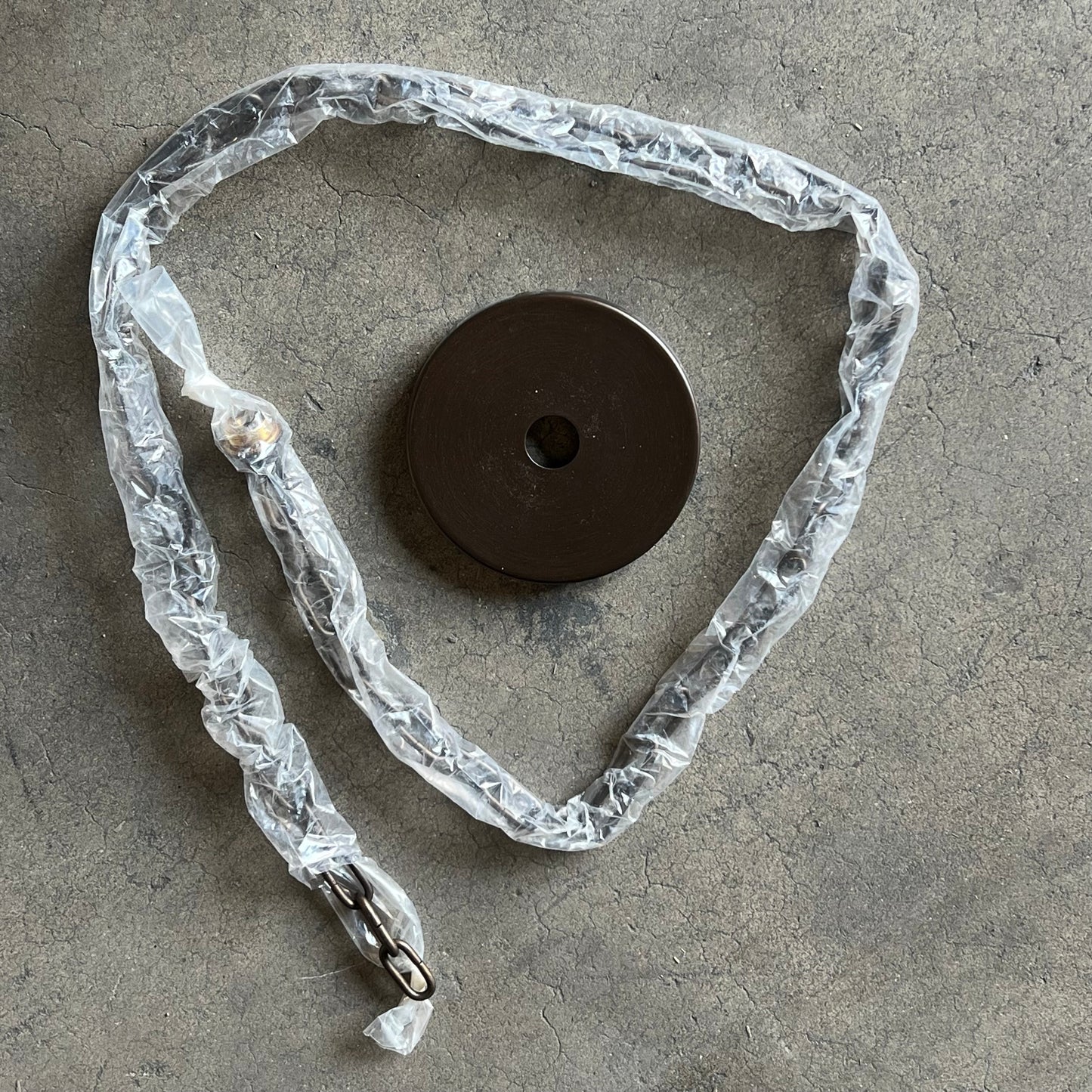 TROY LIGHTING Holden Weave Faux Reed Outdoor Chandelier 25"w X 41"h Brown F753