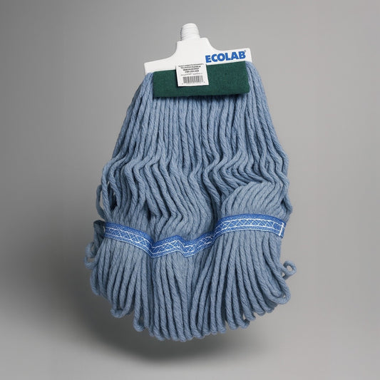 ECOLAB Grease Beater Mop Head 2X More Absorbent Than Conventional Mops Blue 89990046