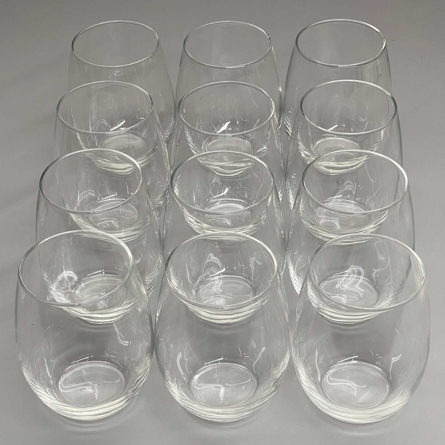 ARCOROC (12 PACK) Perfection Stemless Wine Glass 21 oz Clear, Made in USA! C8304