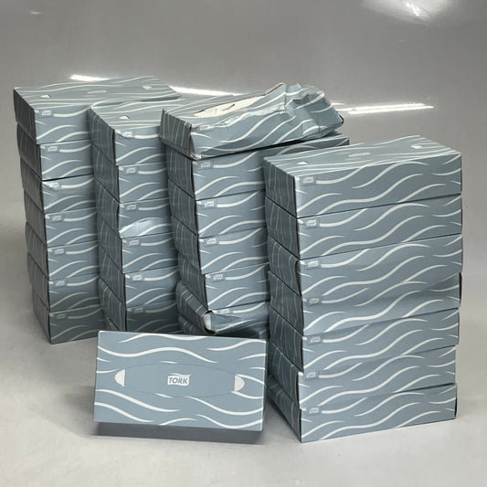 ZA@ TORK (30 PACK) Facial Tissue Sz 8.2" x 7.9" TF6810 (AS-IS, Distressed Boxes)