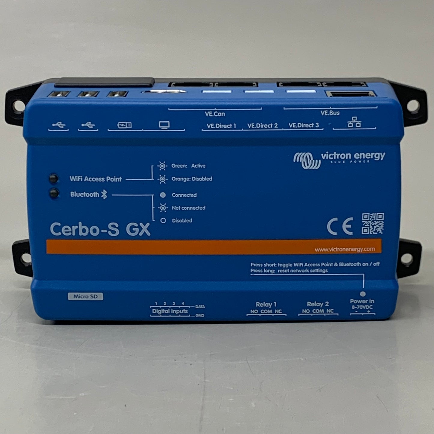 VICTRON Cerbo-S GX Basic Version Limited Inputs No BMS Can Port BPP900450120 (New)