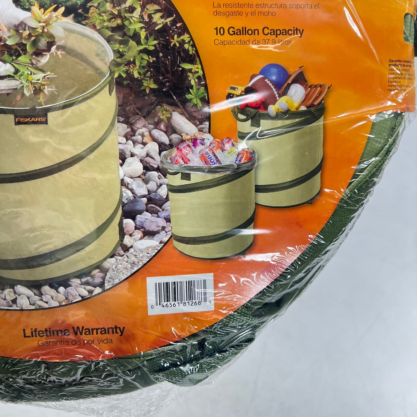 FISKARS (2 PACK) Premium Kangaroo Pop-up Bag  10 Gallon Forest Green 94046974J