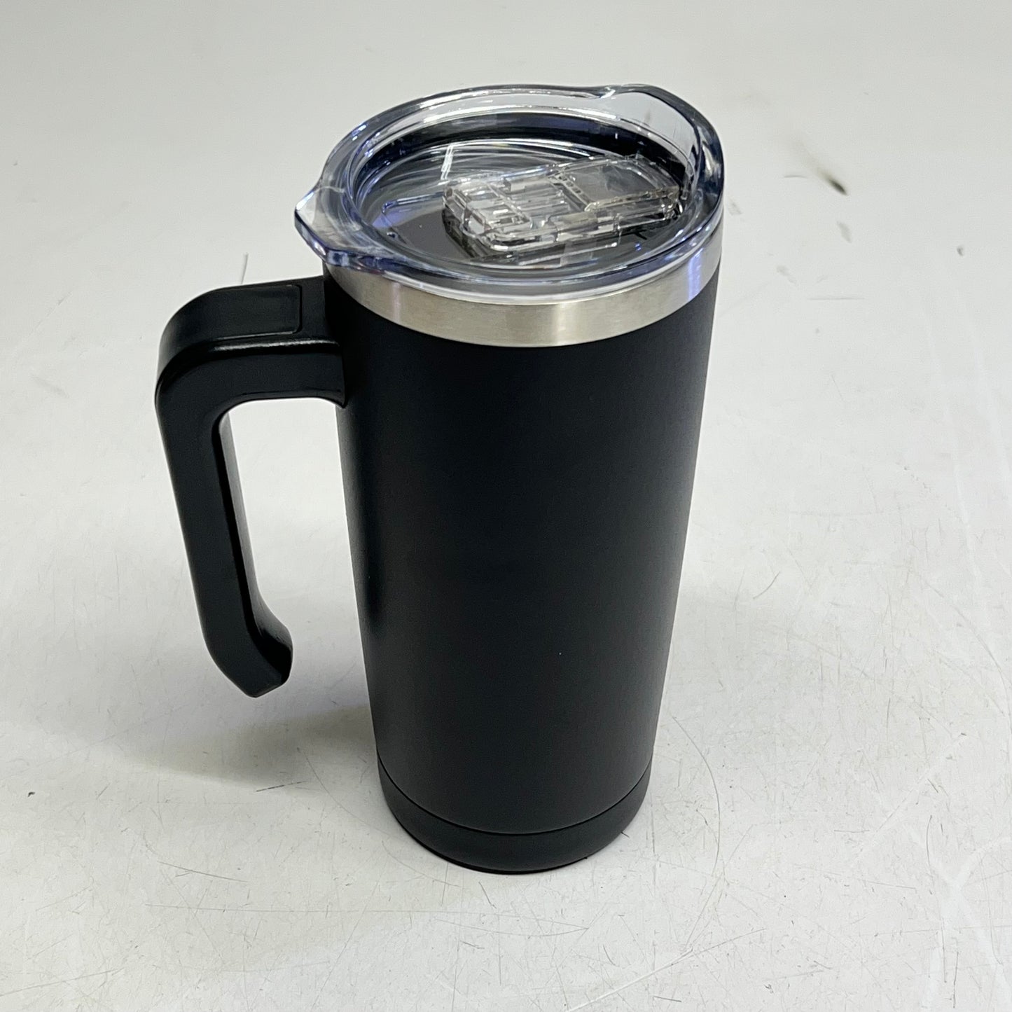 CHRISTIAN ART GIFTS Joshua 1:9 Travel Mug with Handle 18 fl oz Black SMUG326