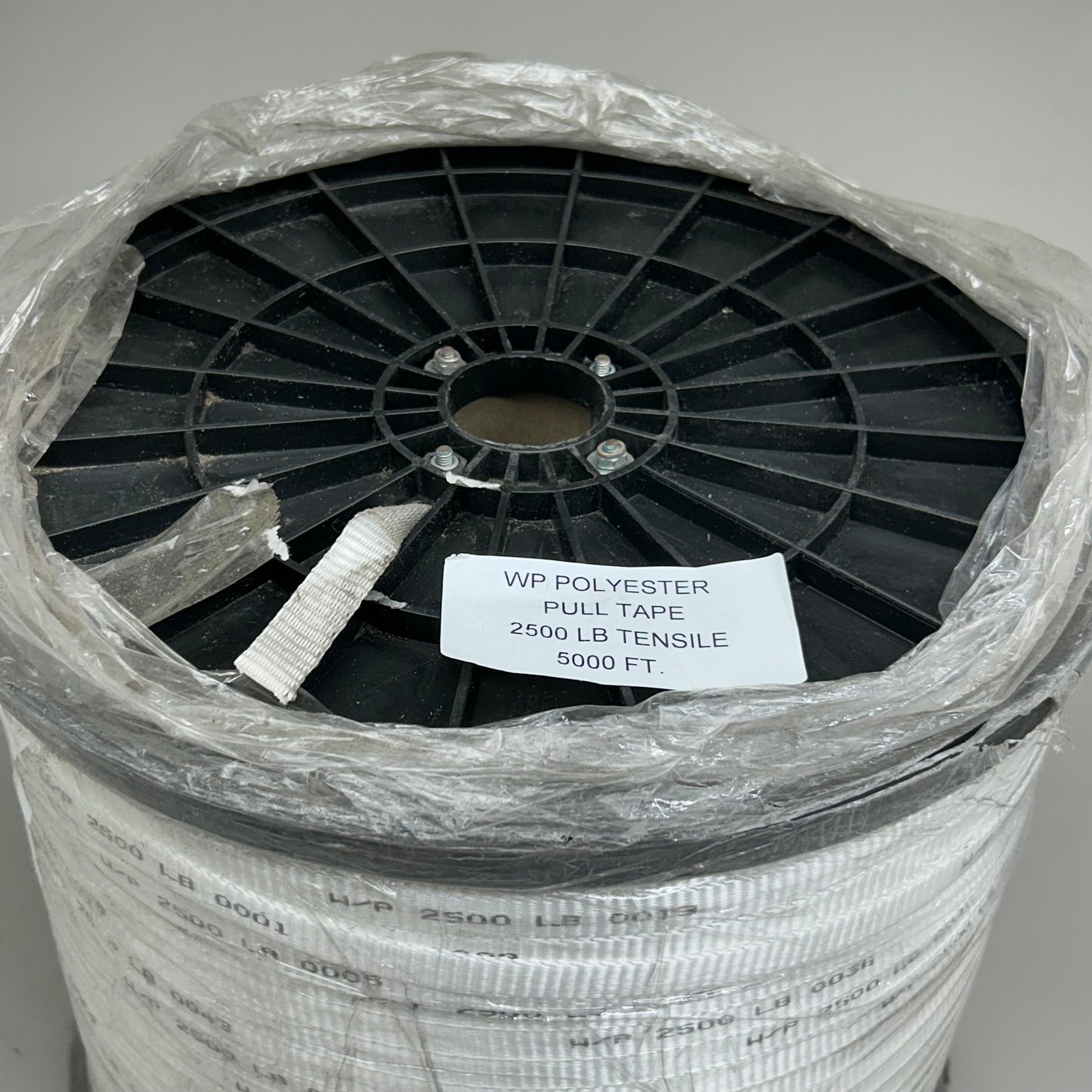 RIBBON FACTORY Woven 100% Polyester Copper Coated Pull Tape 5000', 22 Gauge