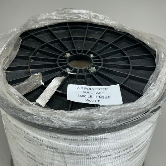 RIBBON FACTORY Woven 100% Polyester Copper Coated Pull Tape 5000', 22 Gauge