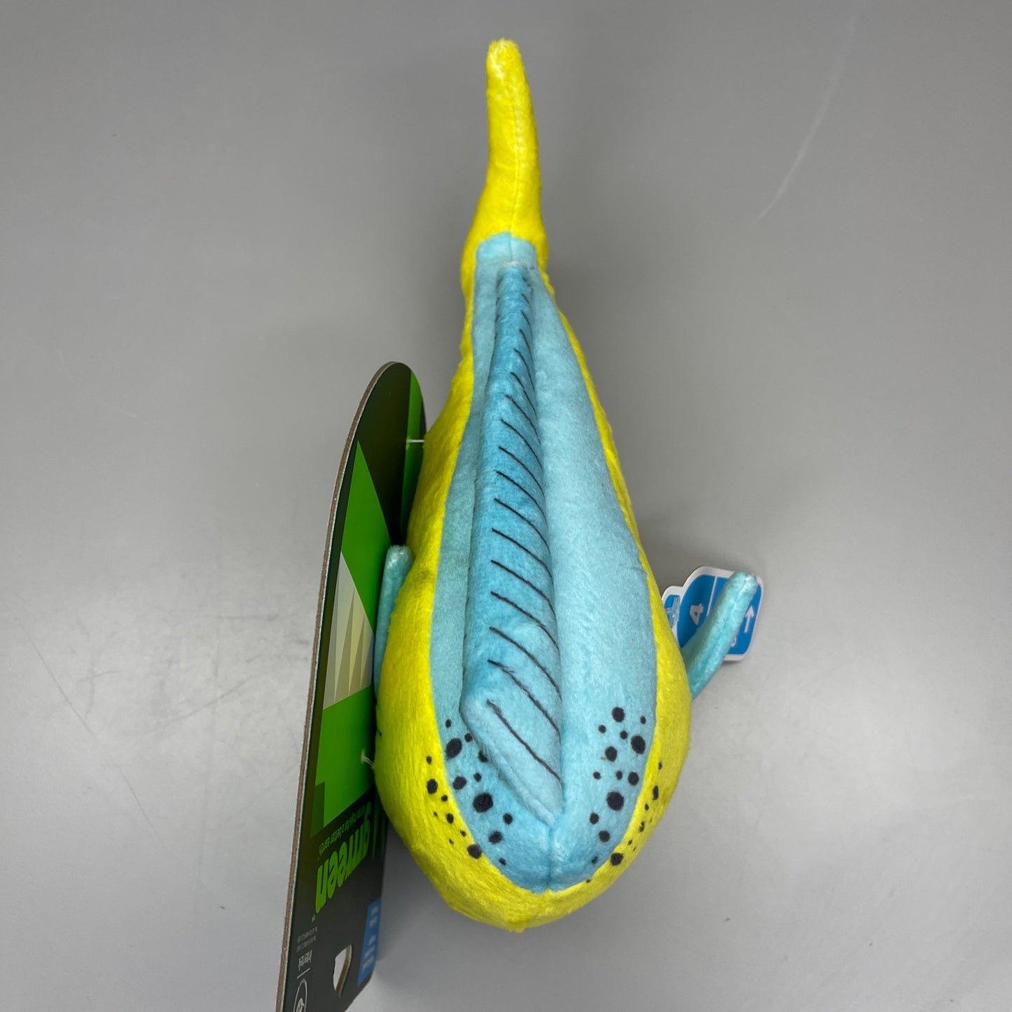 GRRREEN Mahi Mahi Fish Plush Dog Toy Squeaky for Interactive Play