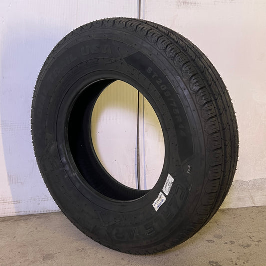 CARLISLE Radial Trail Tires Dot 4524 ST205/75R14 Black 6H1483