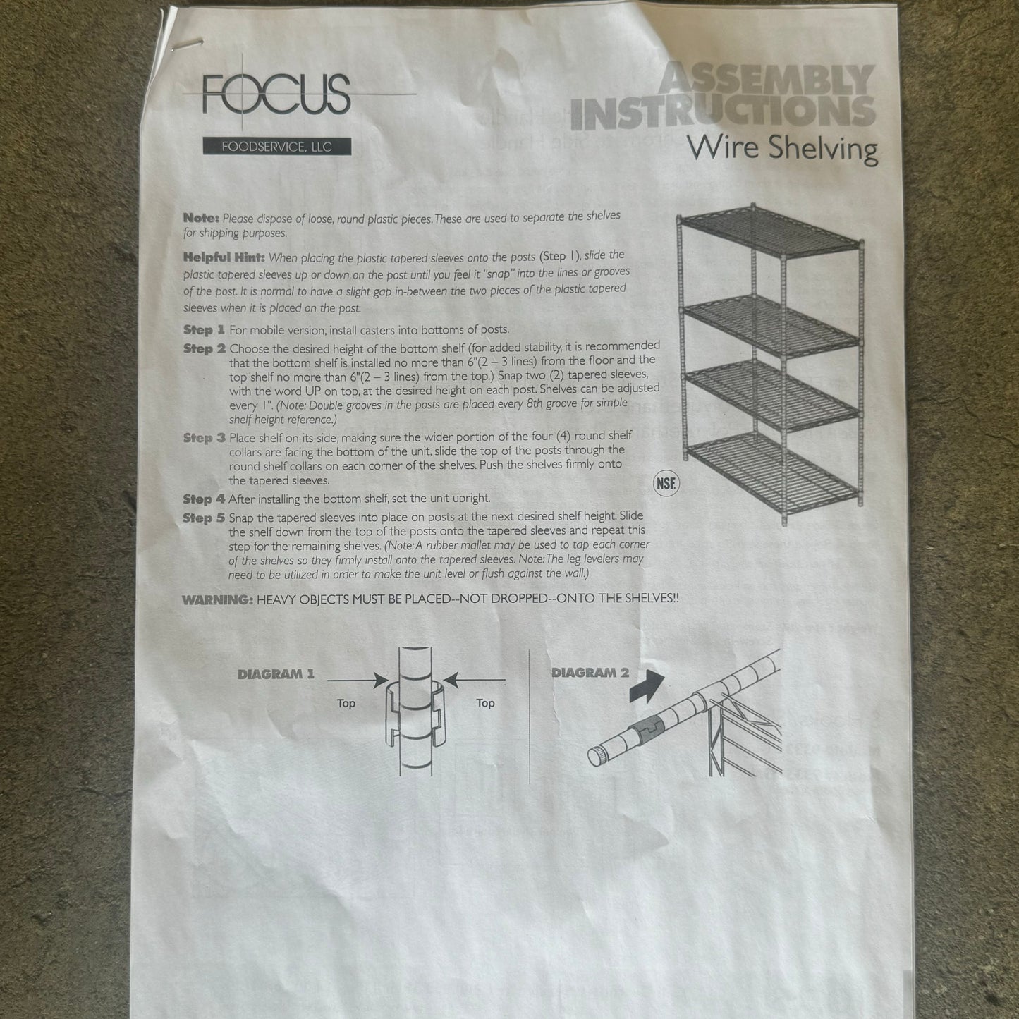 FOCUS Foodservice Chrome Plated Wire Shelving 18" x 30" FF1830C