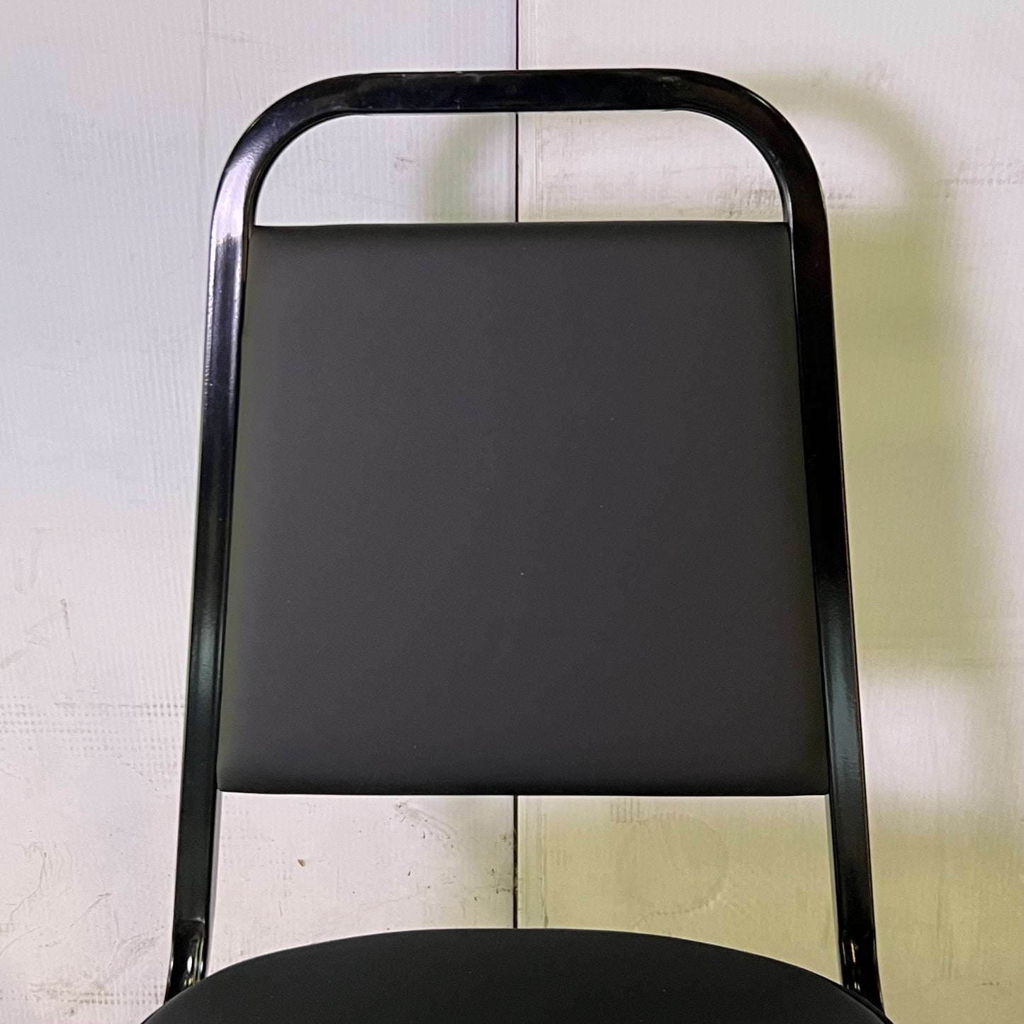 (2 PACK) Stackable Banquet Chair with Trapezoidal Backrest 16"W x 16"L x 35"H Black 164CHAIRBKBK