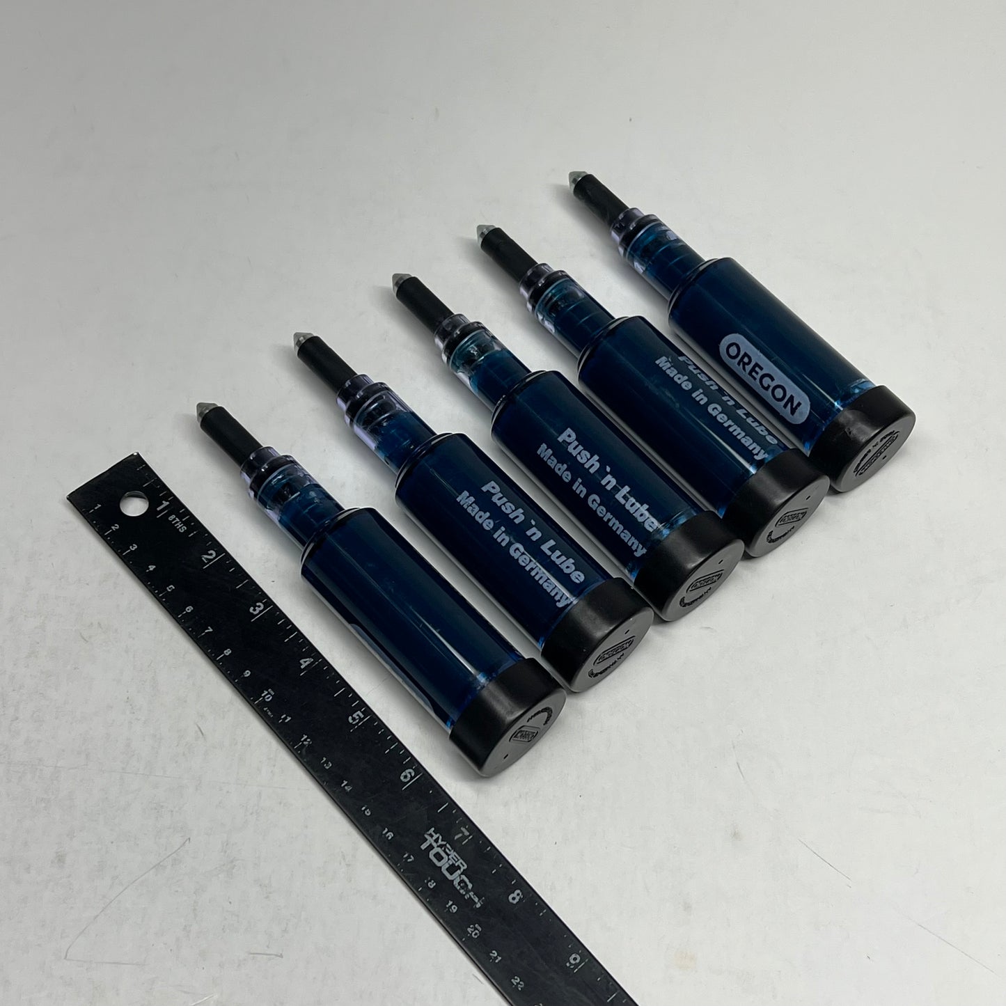 OREGON (5 PACK) Single Use Plastic Grease Guns 6.5" Blue 31187-A