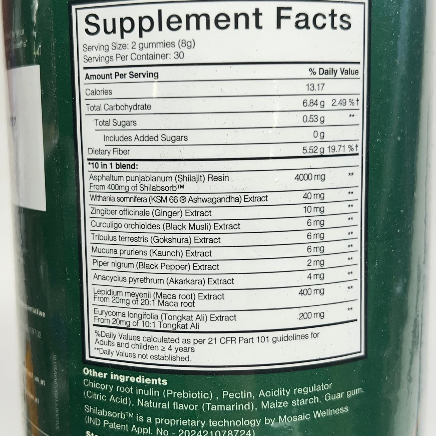 ROOT LABS (2 PACK, 60 EACH) 10 In 1 Alpha Gummy Vitamins 4000mg Shilajit BB 1/27