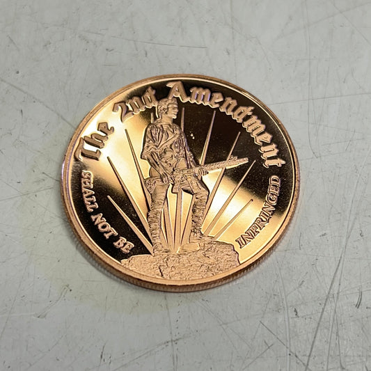 (18 PACK) Second Amendment Right to Bear Arms 1 oz .999 Fine Copper Round USA