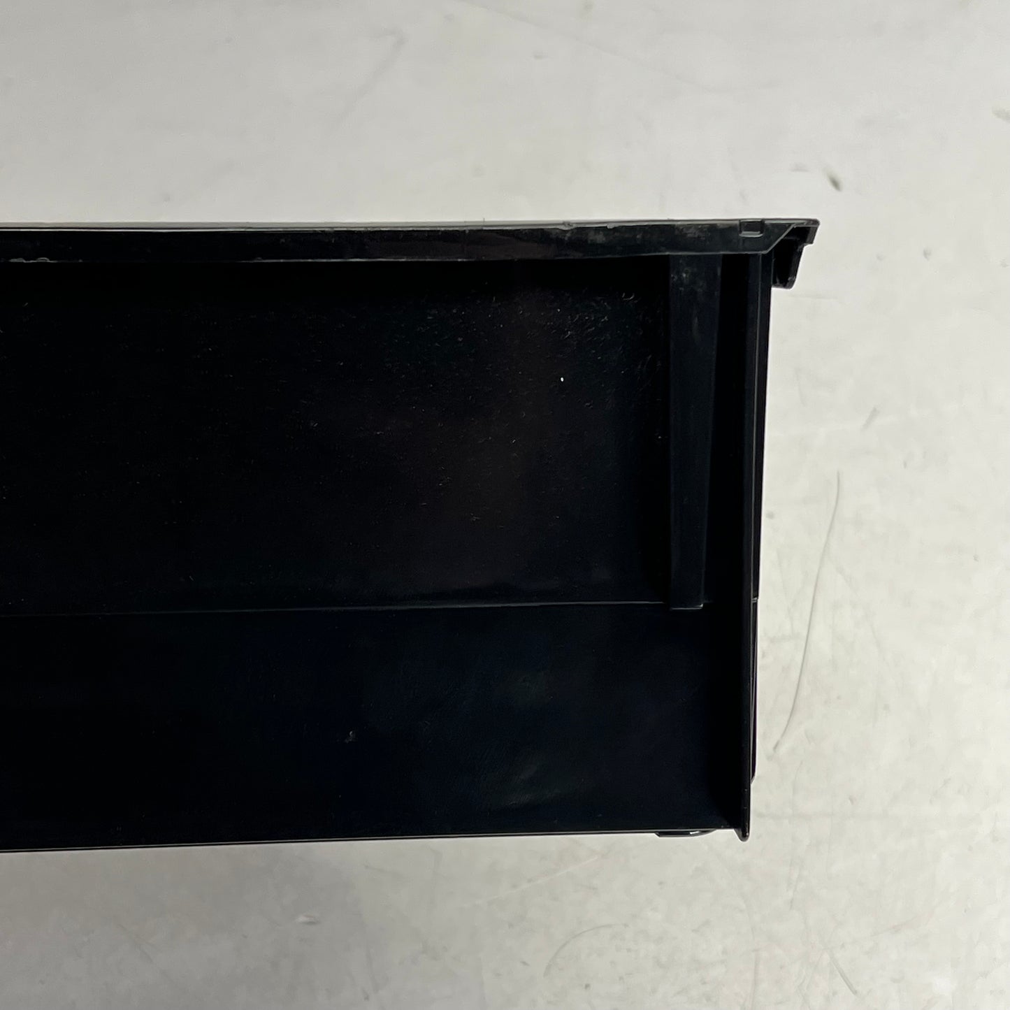 IRIS  Plastic Slim Organizing Bins Modular Stacking  13"Lx6"Wx5"H Black 585573