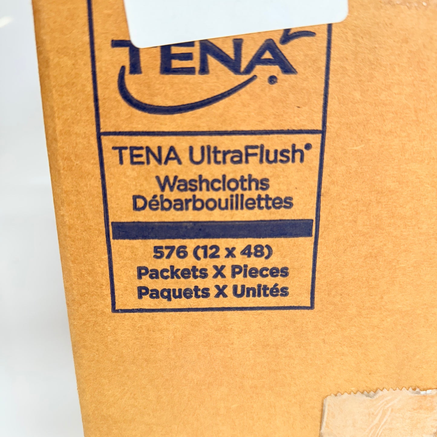 TENA (12 PACK) Ultra Flush Washcloths Gently Cleanses Pack 48ct (7.5 X12.5 in) BB 09/26