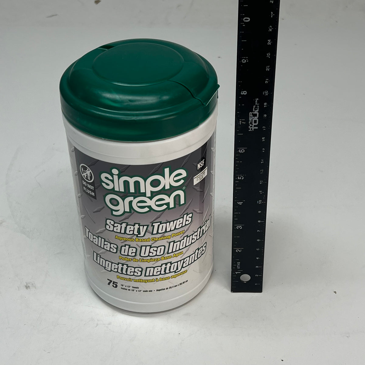 SIMPLE GREEN Safety Towels 1-ply Unscented Multi-purpose 10 X 12" 75 Wipes