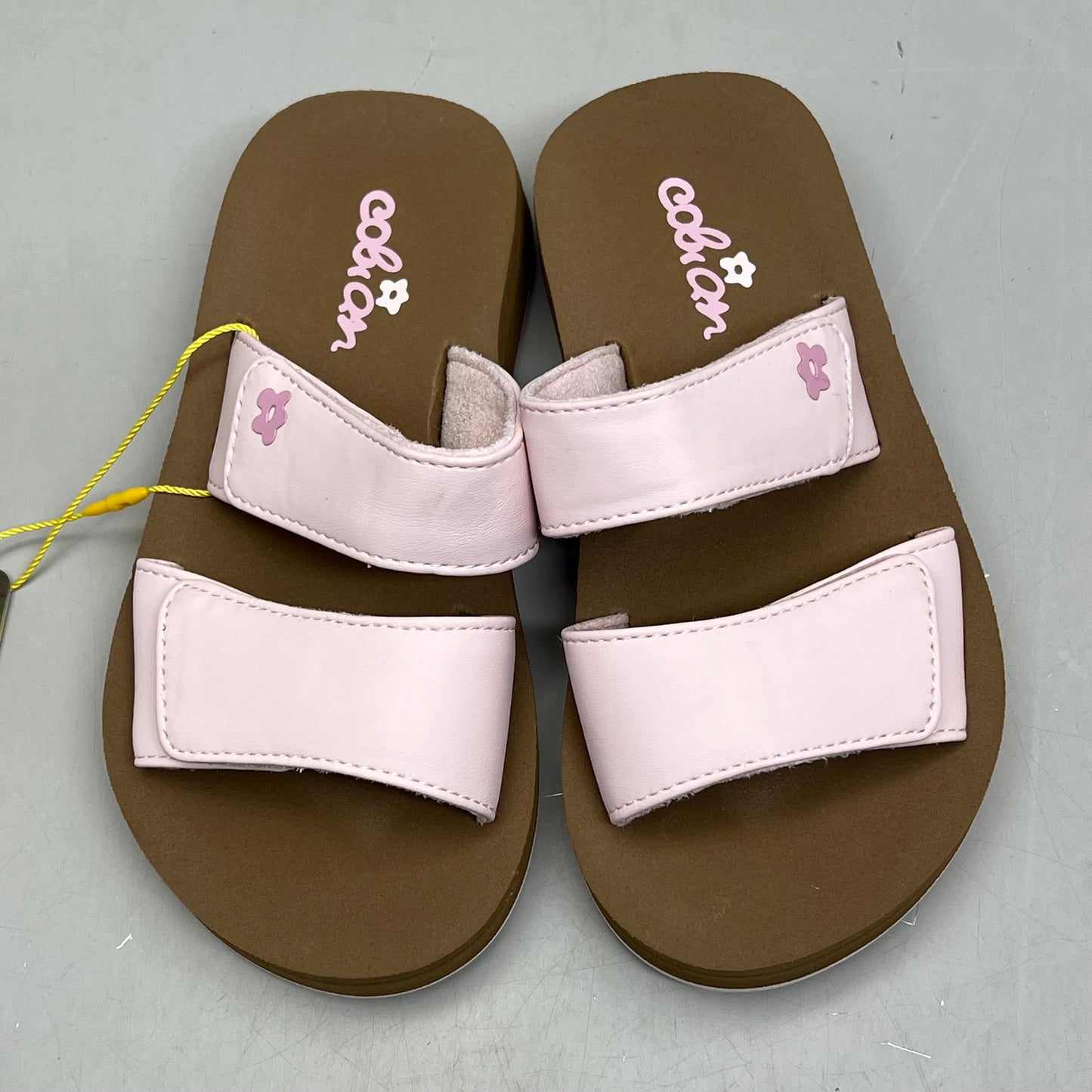 COBIAN Lil' Dana Strap Flower Sandals Kid's Sz 6/7 Pink LDA24-650-6/7