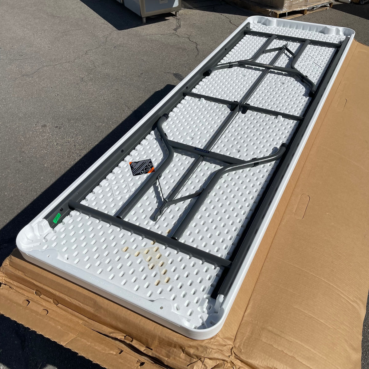 LIFETIME Rectangular Commercial Straight-folding Table 96"x30"