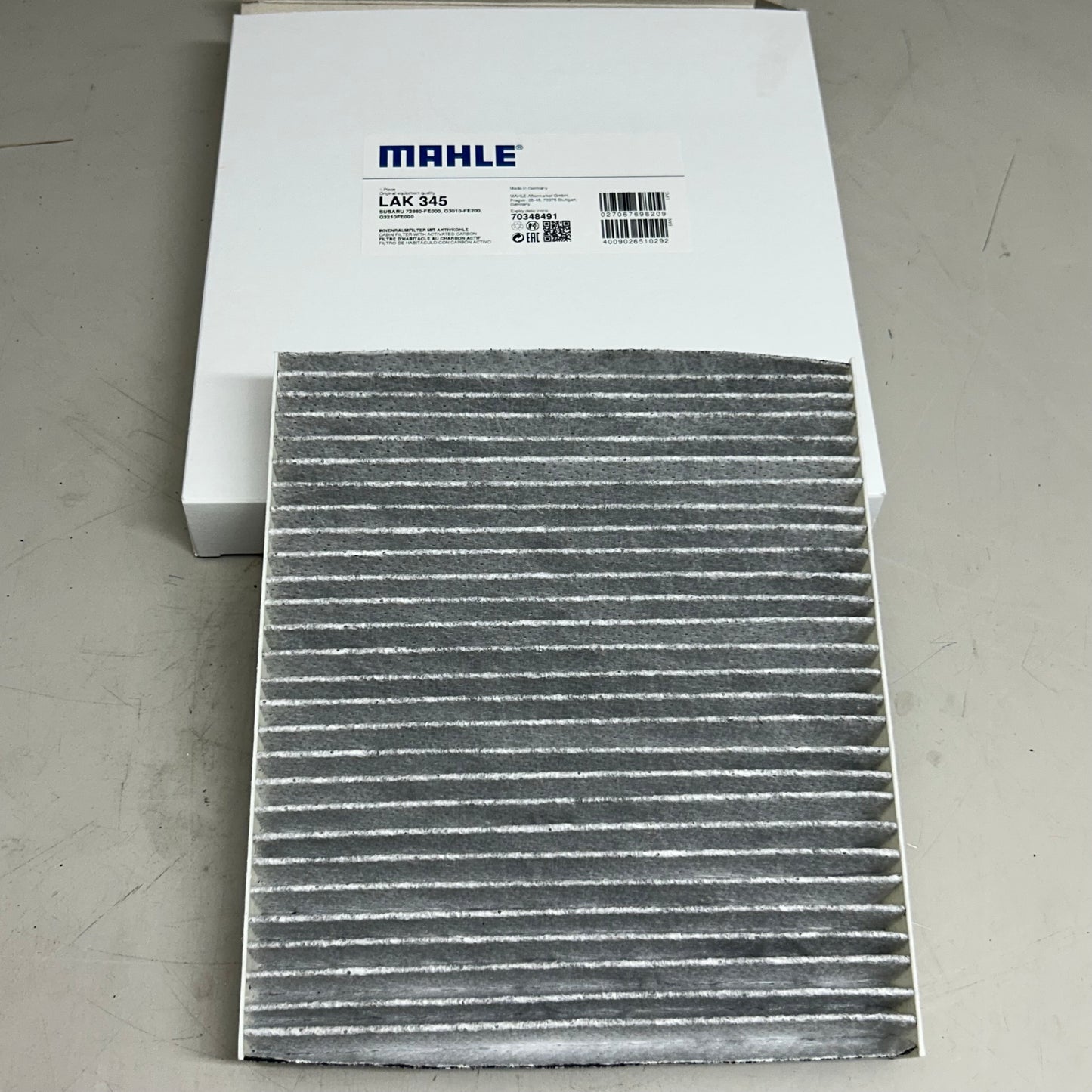 MAHLE Cabin Air Filter Replacement Part For Subaru & Saab LAK345