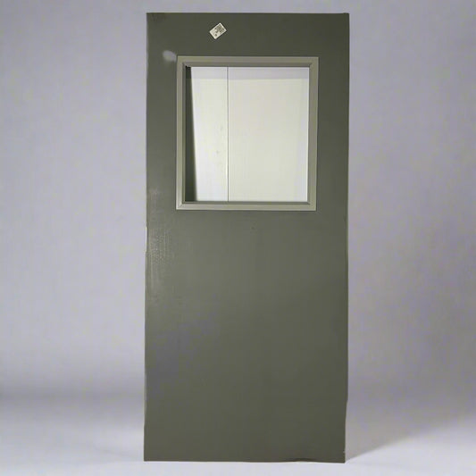 ZA@ CECO Hollow Steel Security Door, Cylindrical Prep, SteelCraft Hinge (AS-IS, Damage)