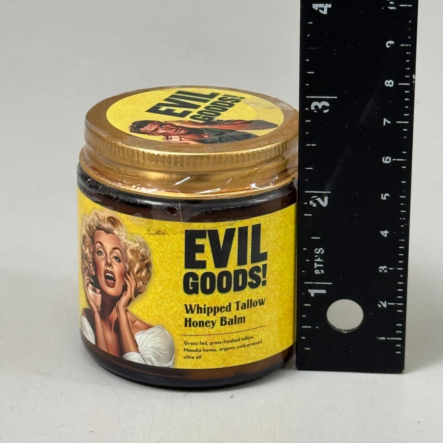 EVILGOODS! 4 oz Whipped Tallow and Honey Balm Unscented