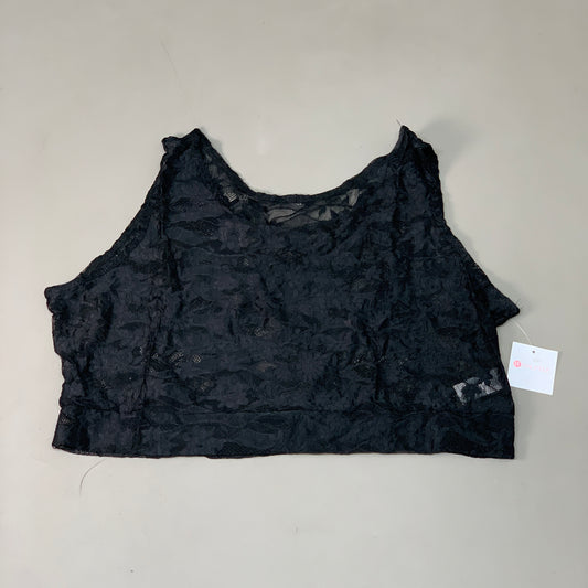 HALFTEE Full Lace Tank Nylon & Spandex Blend Floral Black 2XL (23)