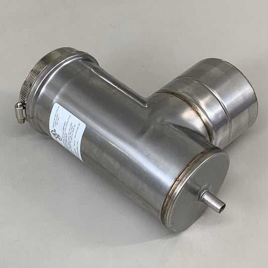 Z-FLEZ Z-Vent Condensation Drain Single Wall UL Tested 4" Dia Silver 2SVEVWCF04