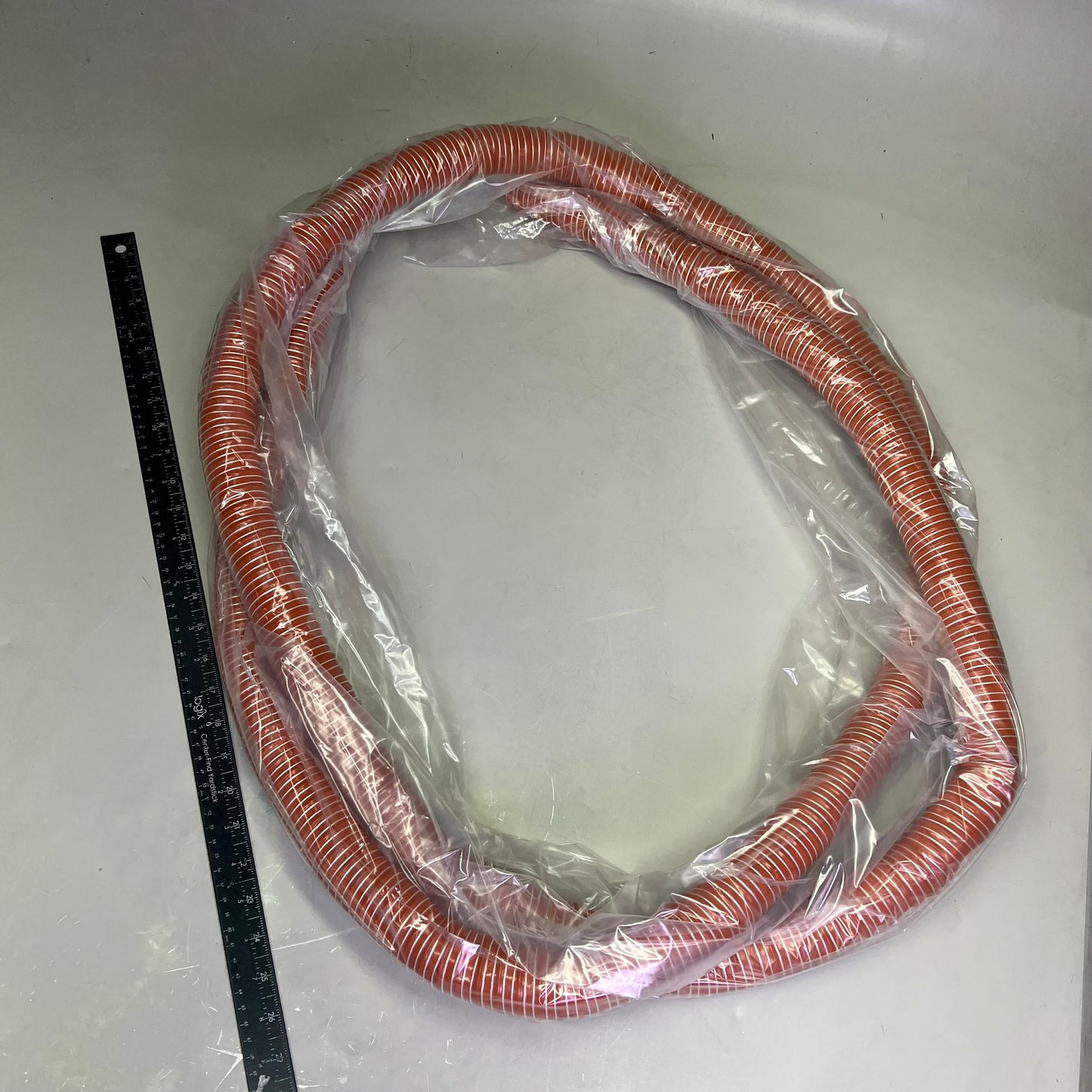 FLEXAUST Industrial Duct Hose Silicone Coated Fiberglass 12ft Red 2650500012