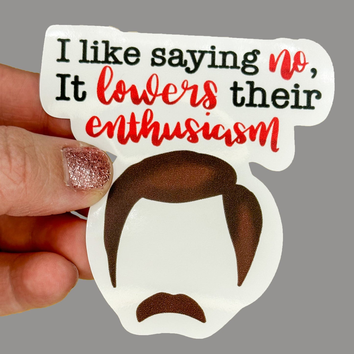 Hales Yeah Design Enthusiasm Sticker ~3" at Longest Edge