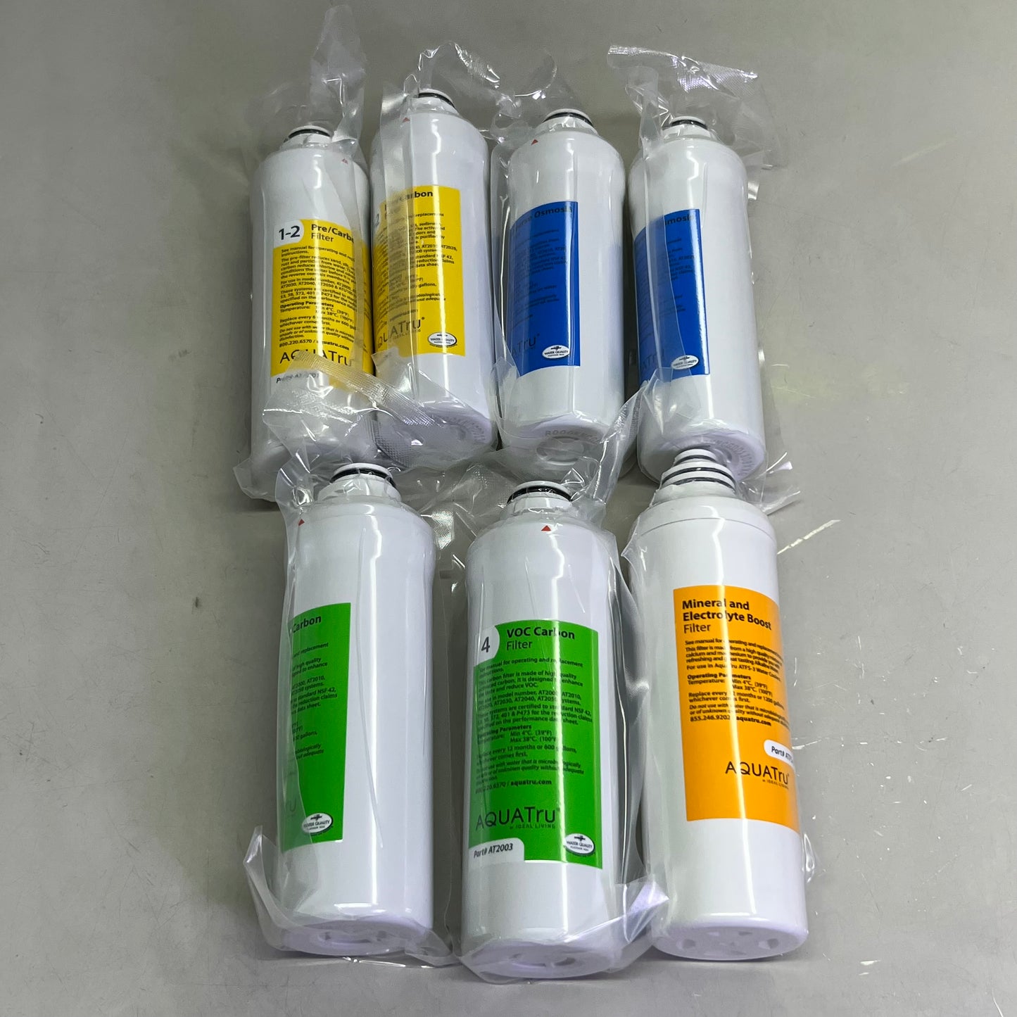 AQUATRU Advanced 7-Stage Purification 120V 50PSI, White & Black ATFS-3-W