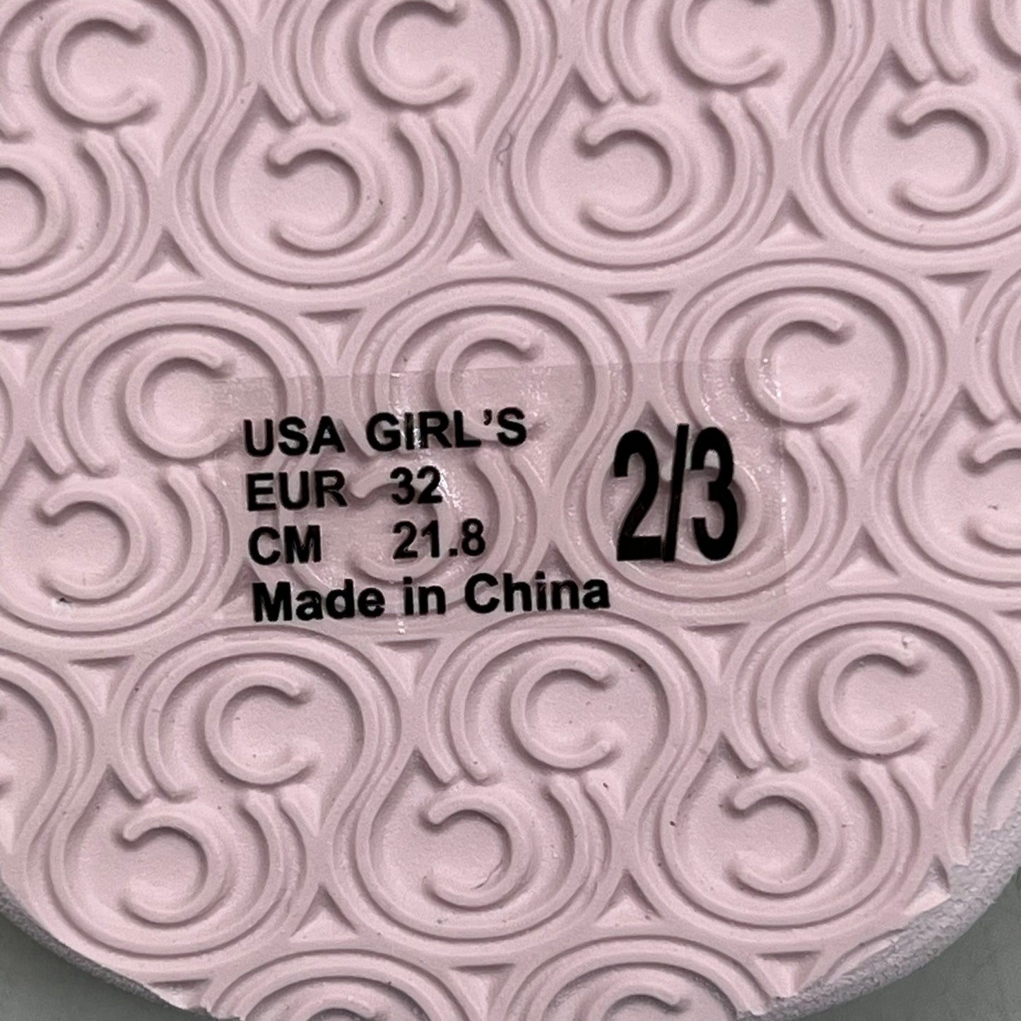 COBIAN Lil' Dana Strap Flower Sandals Kid's Sz 2/3 Pink LDA24-650-2/3