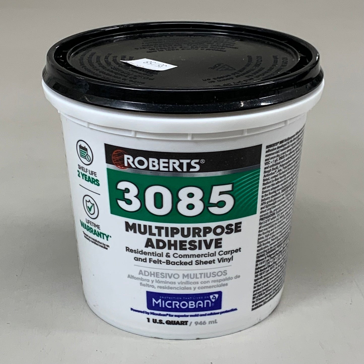 ZA@ ROBERTS Multipurpose Carpet & Felt-Backed Sheet Vinyl Floor Adhesive 3085 B