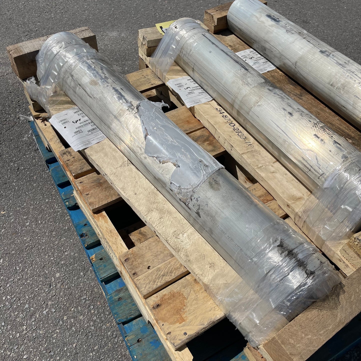 Z@ CASTLE METALS Aluminum Cylinders for Machining 36”x6” ~299 lbs (New)