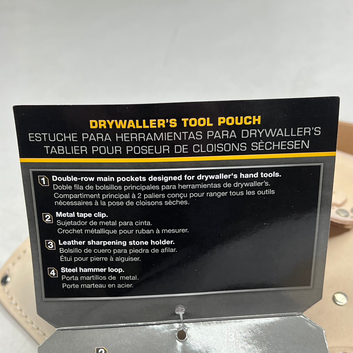 CLC WORK GEAR 7 Pocket Standard Drywaller Tools Pouch Fits Belts 2¾” Wide K485|R1