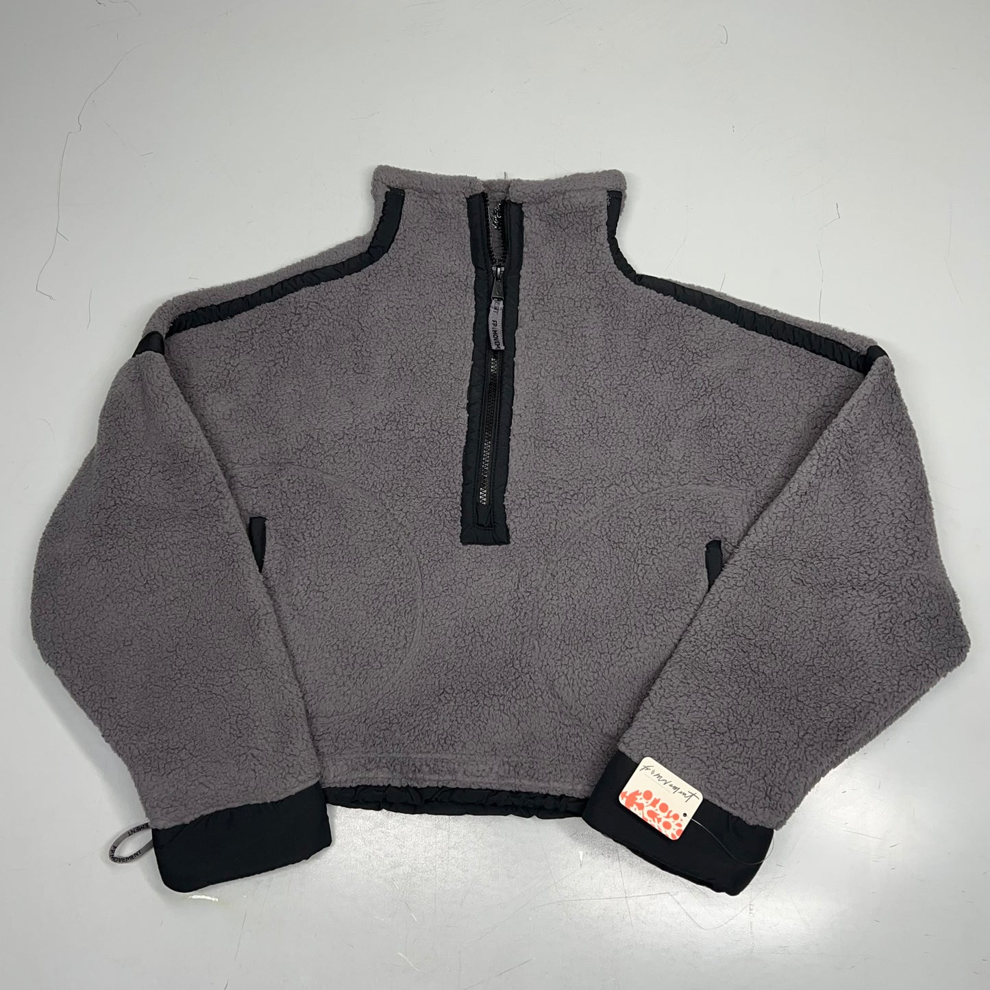 FP MOVMENT Mountain High Half Zip Fully Seam-Sealed Women's Sz XS Gunmetal Combo