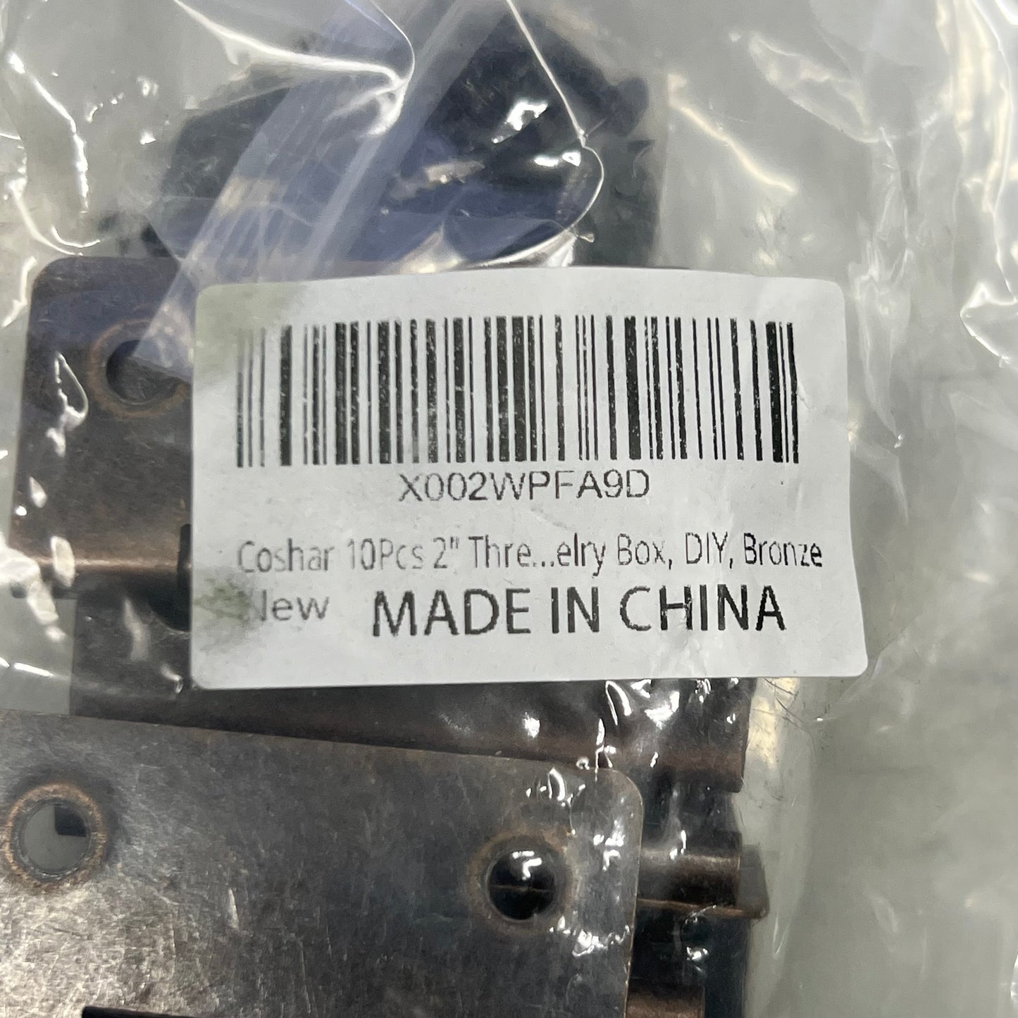 COSHAR (10 PACK) 2" Three Fold Bend Hinges Vintage X002WPFA9D