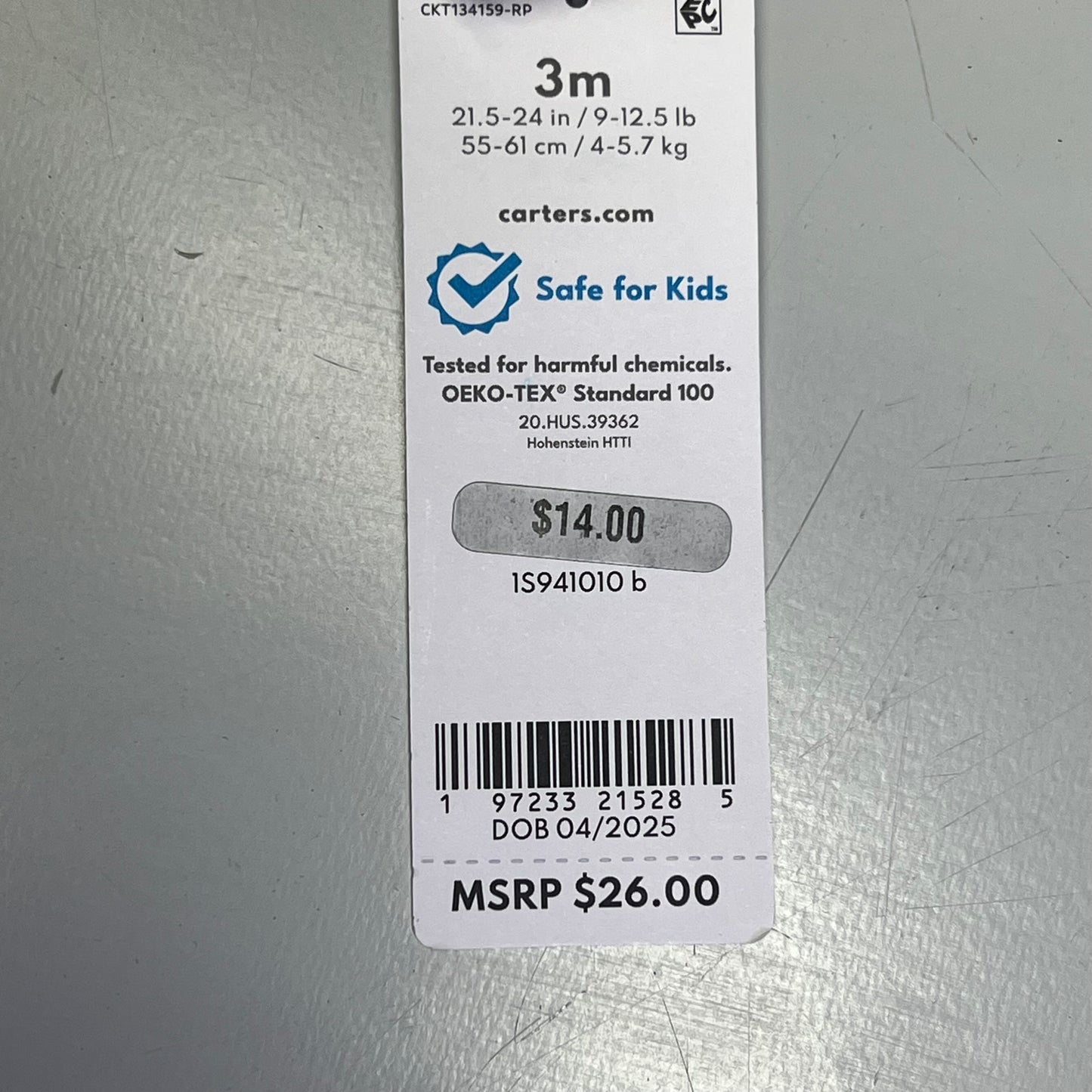 CARTERS (SET OF 2) Soft Farmhouse Pattern Onesie Baby Boy's Sz 3M Blue/White