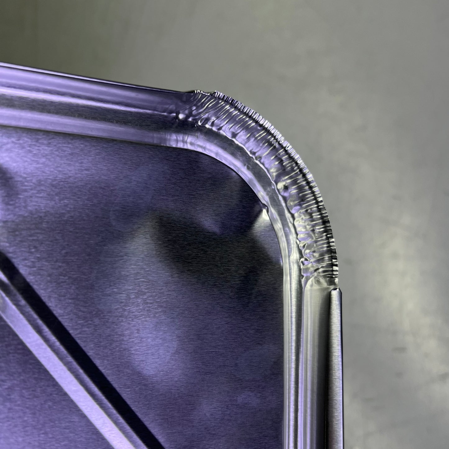 ZA@ WESTERN PLASTICS (100 PACK) Half Steam Foil Lid Chrome 5001