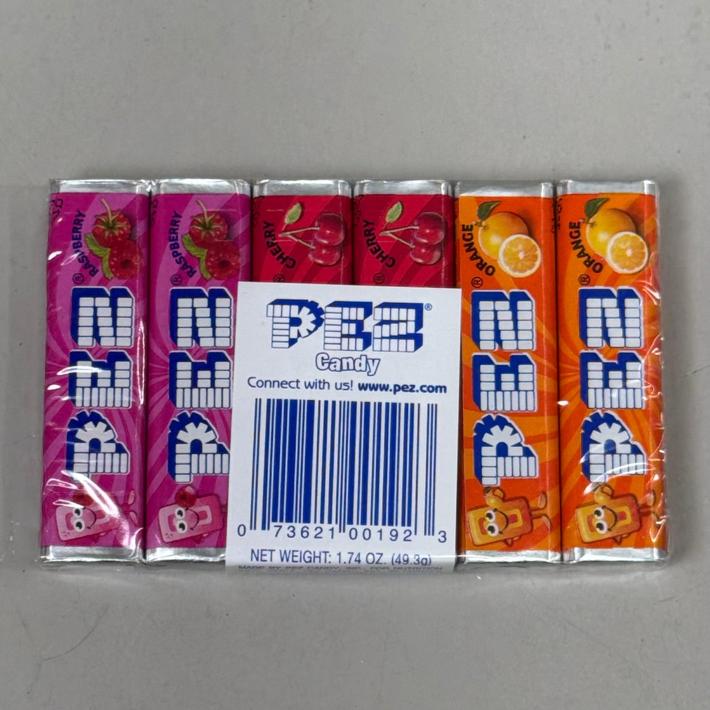 PEZ (72 PACK)Single Roll Pez Candy Refills Assorted 3 Flavors BB 06/29 000194