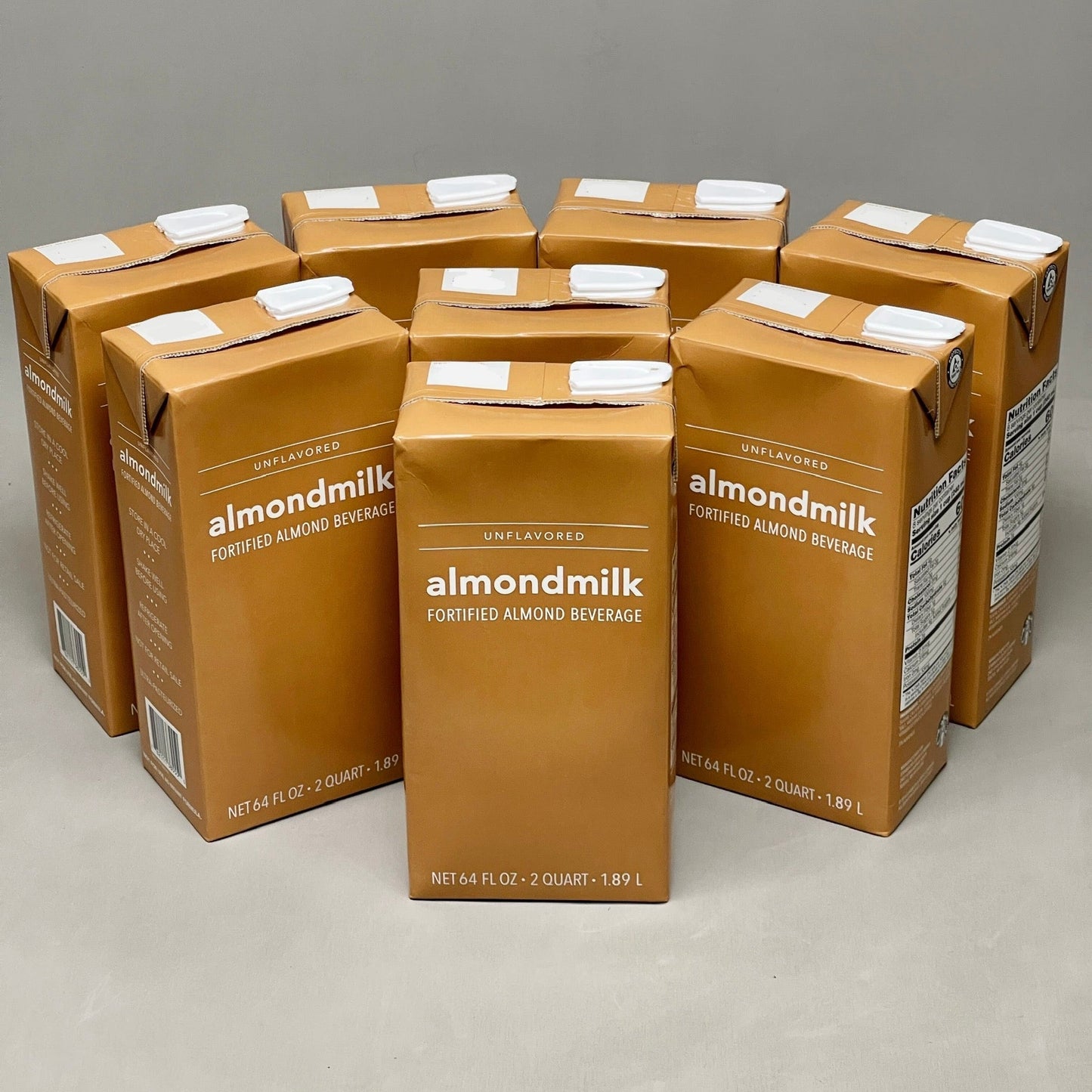 ZA@ STARBUCKS (8 PACK) Unflavored Almond Milk Fortified Beverage 64 fl oz BB 12/25