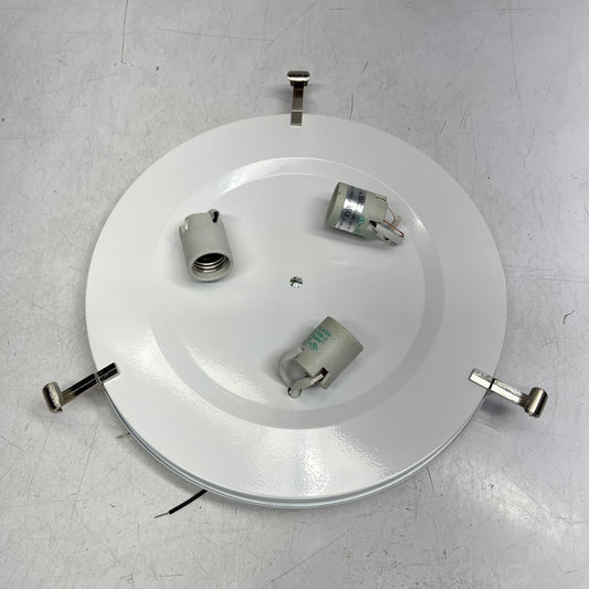 GENERATION LIGHTING 3-light Flush Mount Ceiling Light Frost White 7543503EN3-962
