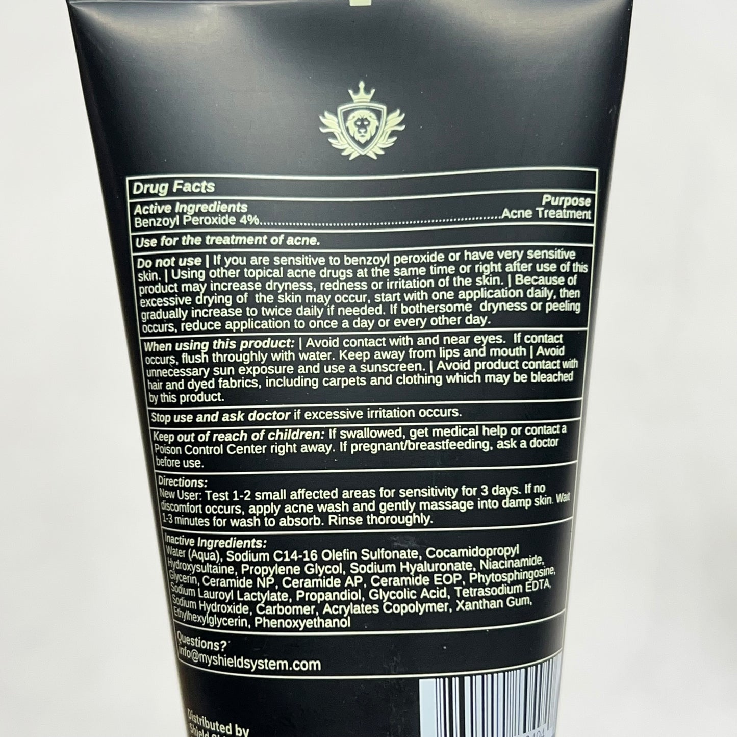 SHEILD (3 PIECE) Facial Acne Cleanser, Moisturizer & Patches Set Travel Size